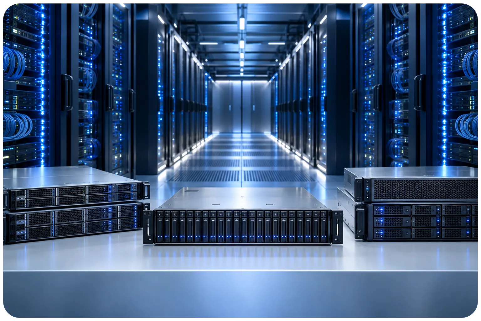 Enterprise servers and data center equipment