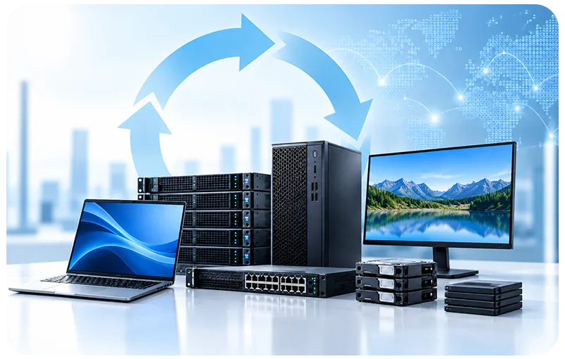 Renewed enterprise hardware re-entering productive use